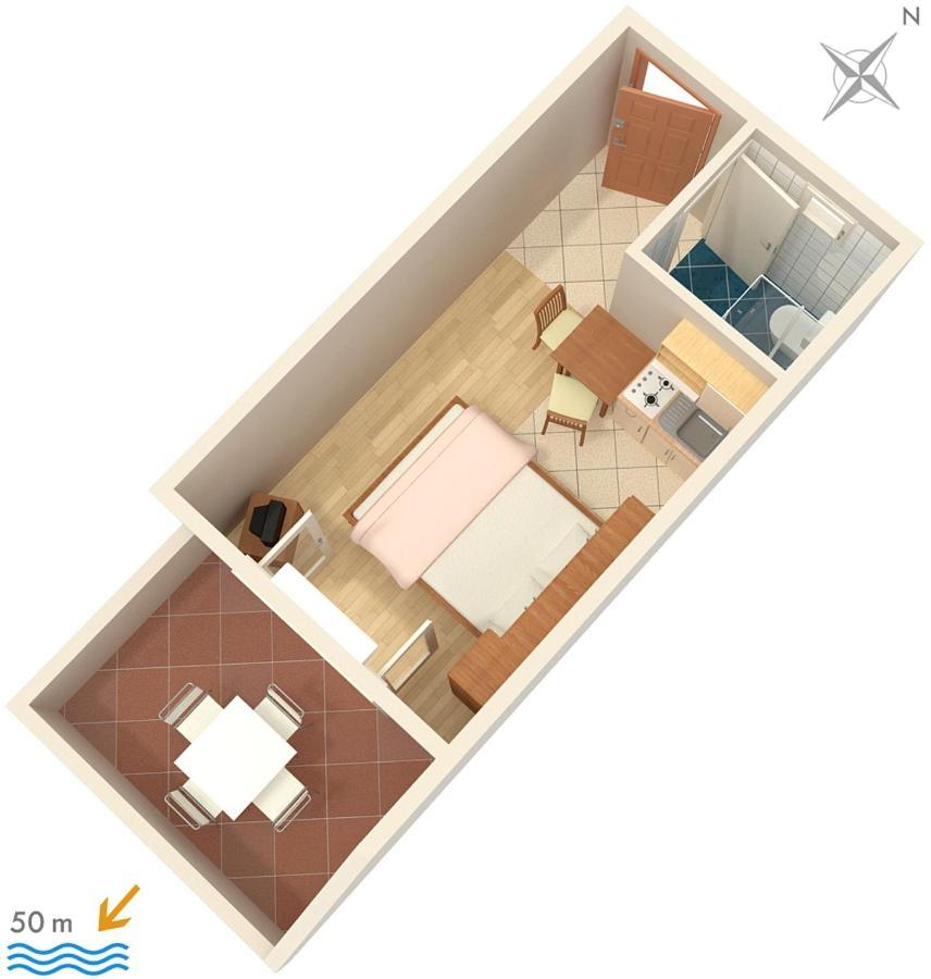 Apartments By The Sea Sumpetar, Omis - 2808 Luaran gambar